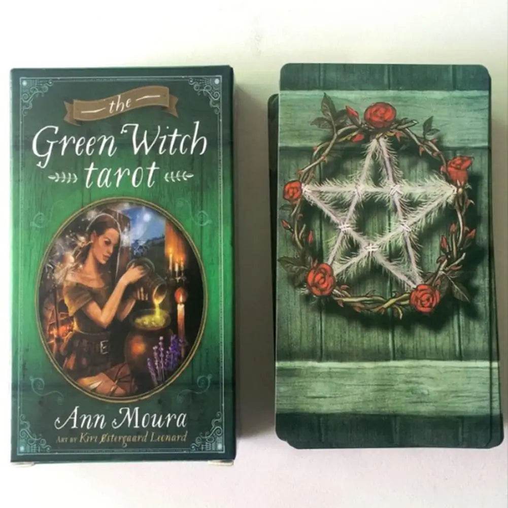 🌿 Thai Mystical Tarot Cards - Green Witch Oracle Deck for Women & Girls | English Edition