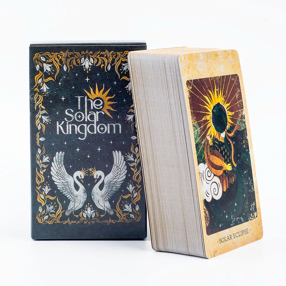 The Solar Kingdom Tarot Deck – 78 Card Oracle Set for Divination and Board Games