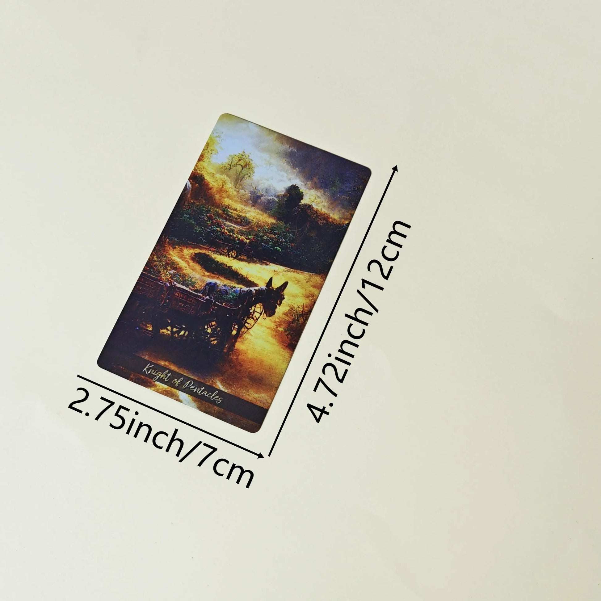 🔥NEW 12x7cm Golden Journey Tarot Deck | Colorful Divination Cards with Guide Book