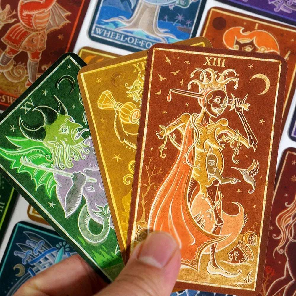 Trionfi Della Luna Full Spectrum Paradoxical Edition Marseilles Style Tarot Deck - 78 Cards