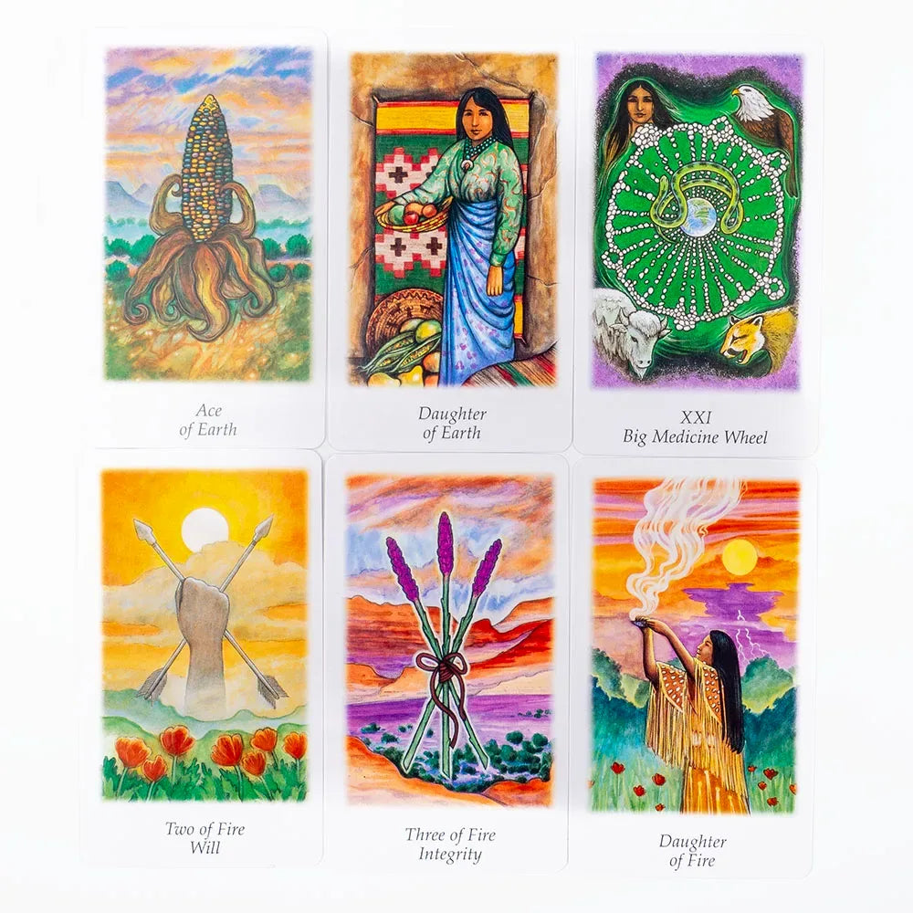 Vision Quest Tarot Deck - 78-Card Deck for Fate Divination, Cosmic Insight & Family Party Games - Size: 10.3 × 6 cm