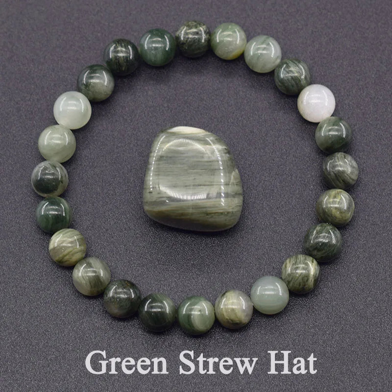 ✨ Natural Red Picasso Jasper Stone Beads Elastic Bracelet – Unisex Healing Crystal Jewelry with Round Red Pine Beads – Elegant Jade Bangle Gift 34 Green Strew Hat 6mm Beads