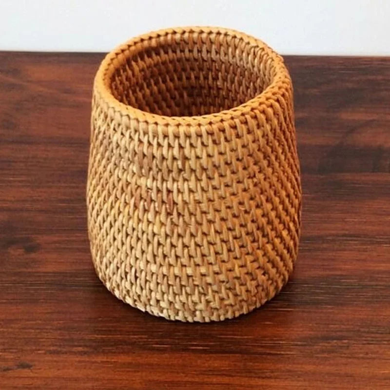 🌿 Natural Autumn Vine Rattan Storage Baskets – Versatile Organizer for Kitchen & Home | Perfect for Cutlery & Tableware | Free Shipping A