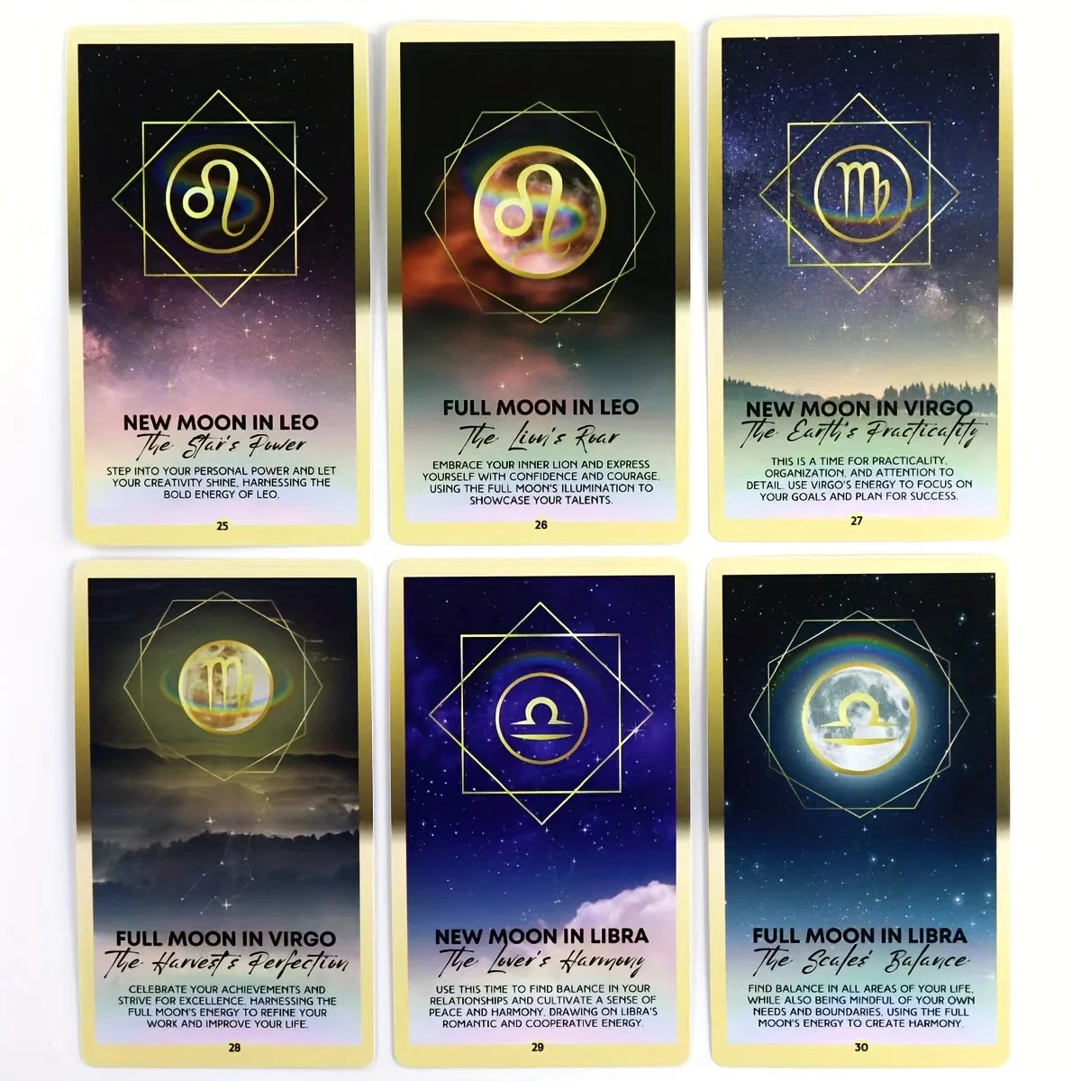 Mysterious Moon Tarot – 78 Cards Featuring Moon & Mountain with Guidebook, Moon Phase & Zodiac Interpretations