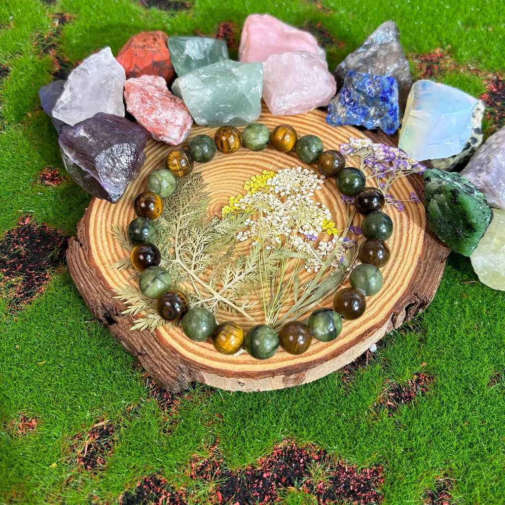 💰 Money Stone and Natural Stone Bracelet – Wealth, Richness & Prosperity All-Season Stylish Gemstone Jewelry