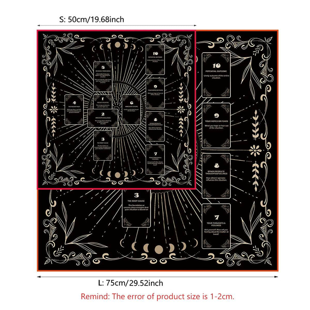 Celtic Cross Altar Cloth - Luxe Tarot Mat for Spiritual Practice