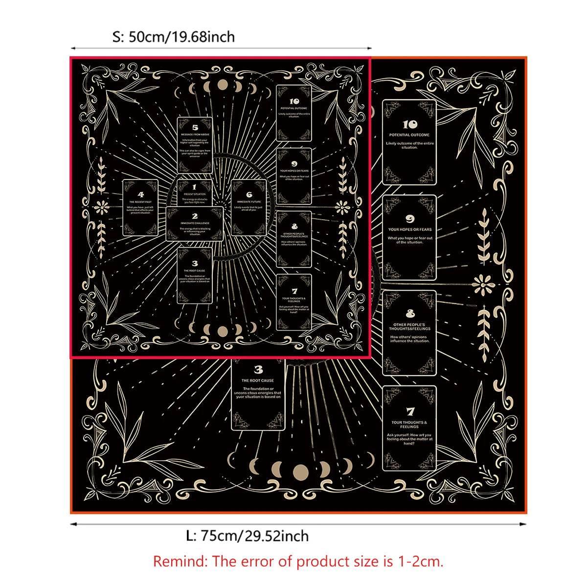 Celtic Cross Altar Cloth - Luxe Tarot Mat for Spiritual Practice