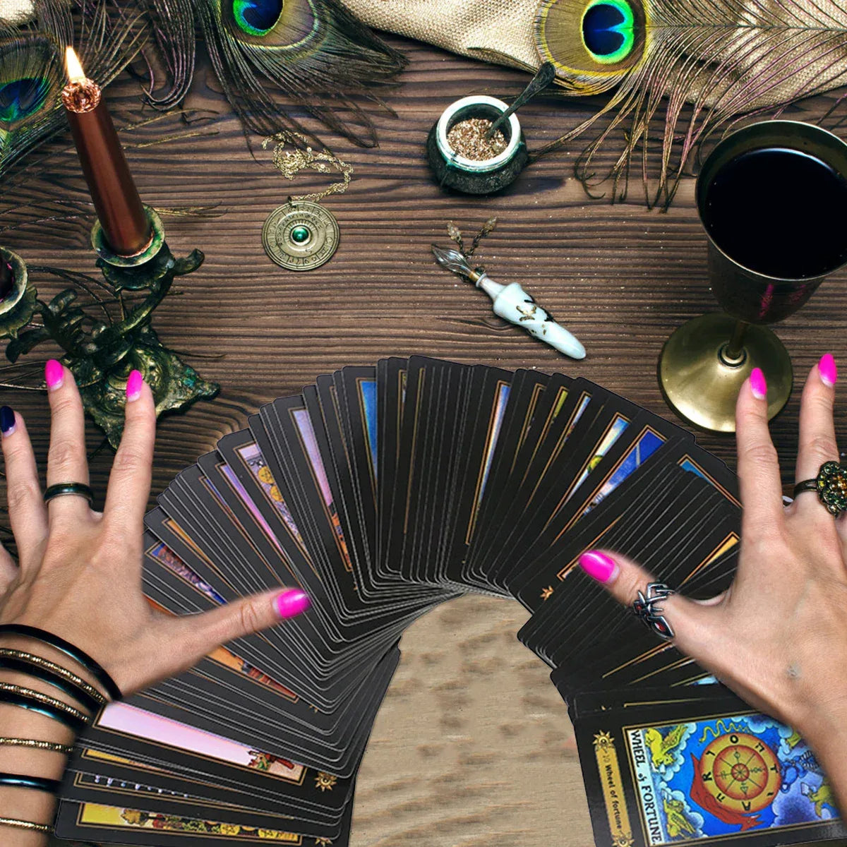 Fantasy Garden Tarot Cards - 78-Card Artistic Deck for Deep Divination and Mindful Creativity