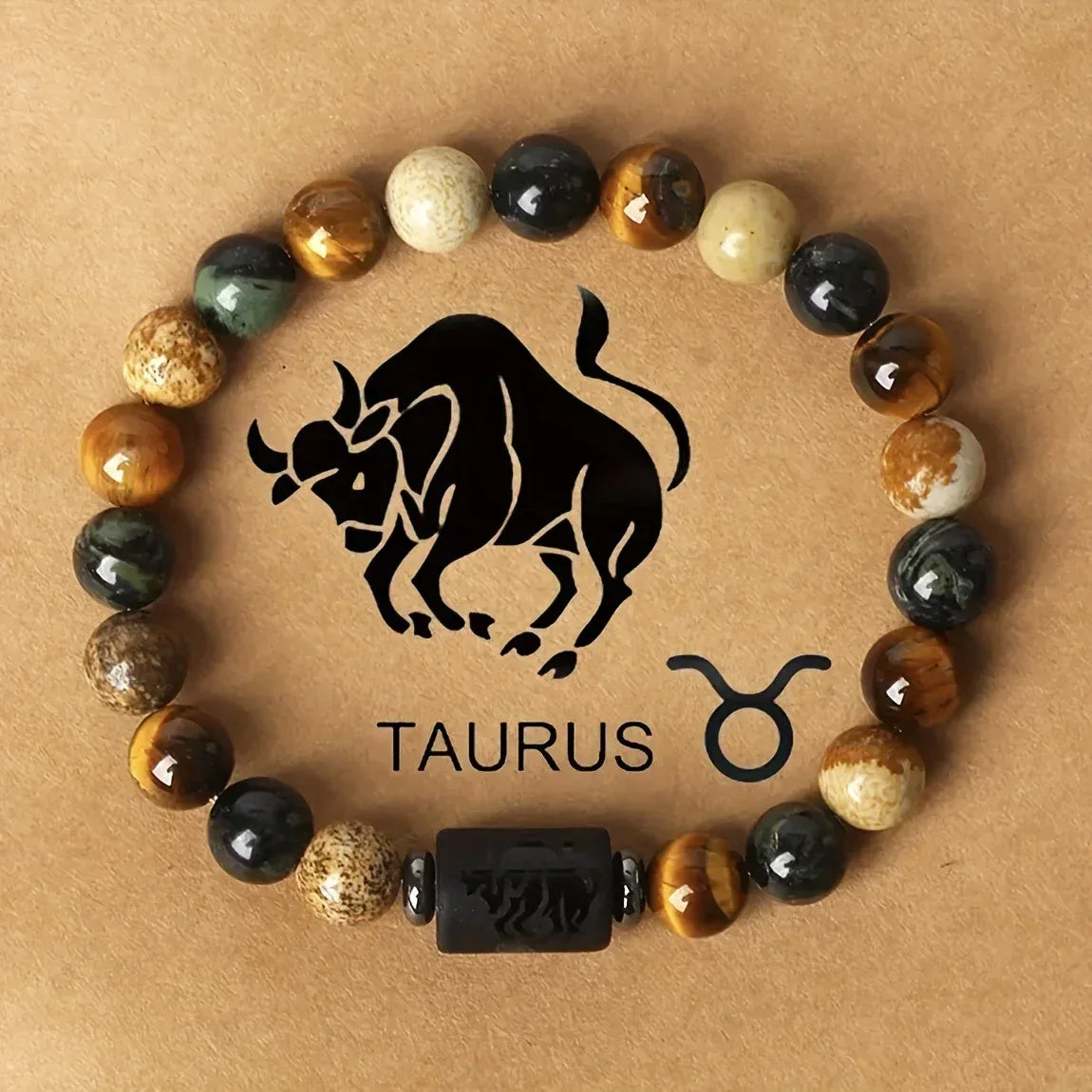 🐅 The "Cosmic Warrior" Zodiac Bracelet: Golden Tiger Eye Constellation Talisman (Men & Women)