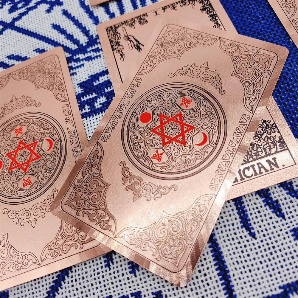 Rose Gold Tarot Deck with Gold Foil - Deluxe Edition
