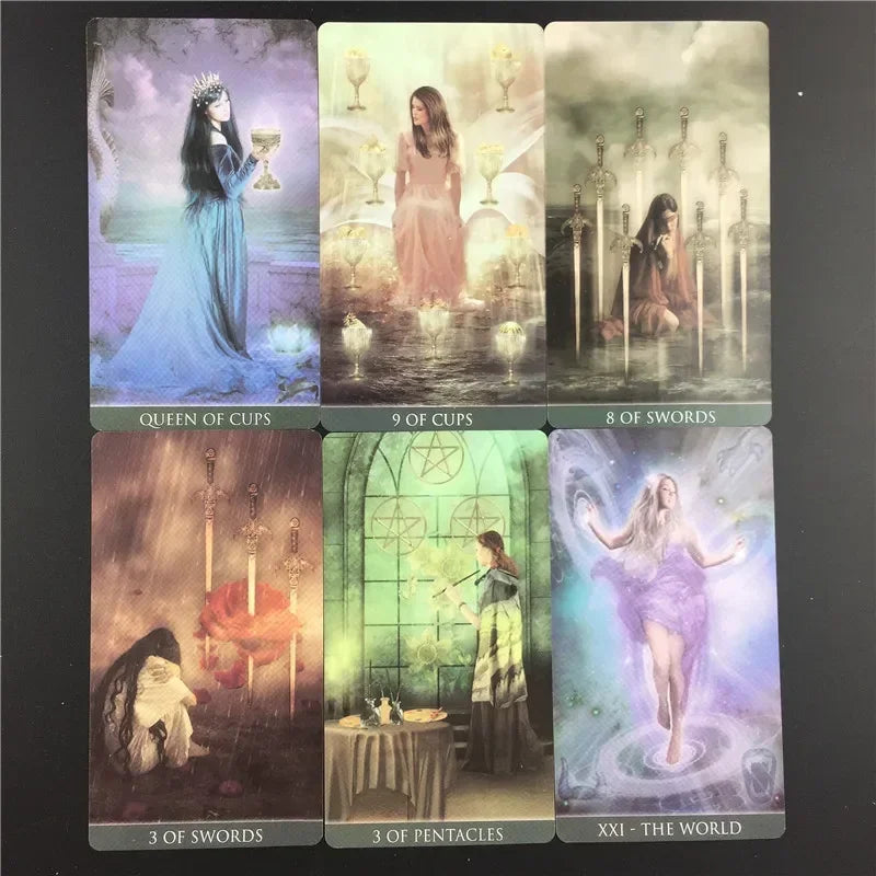 🔮 Thelema Tarot Deck – 78 Cards | Family Party Board Game | Classic Rider-Waite Inspired with Fantasy Medieval Art | Guidebook Included | Beginner & Pro Friendly