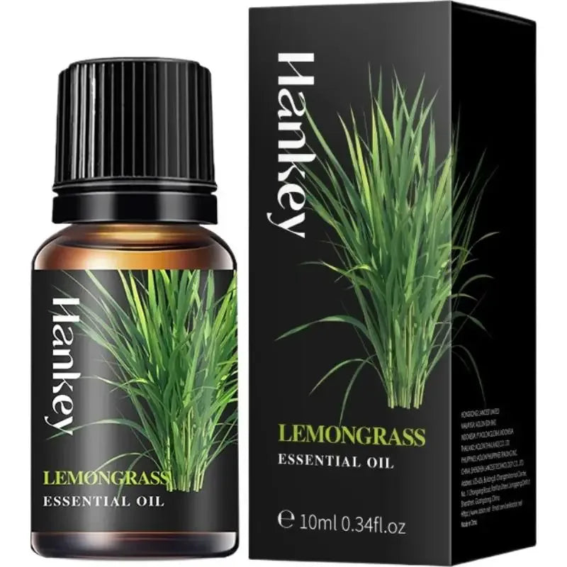 🌿 Aromatherapy Essential Oil Set – 10ml Bottles | Natural Plant Extracts | Lemon, Eucalyptus, Lavender, Jasmine, Rose, Mint, Orange | Diffuser, Humidifier & Air Freshener | Pure Fragrance for Relaxation & Wellness 10ml emongrass