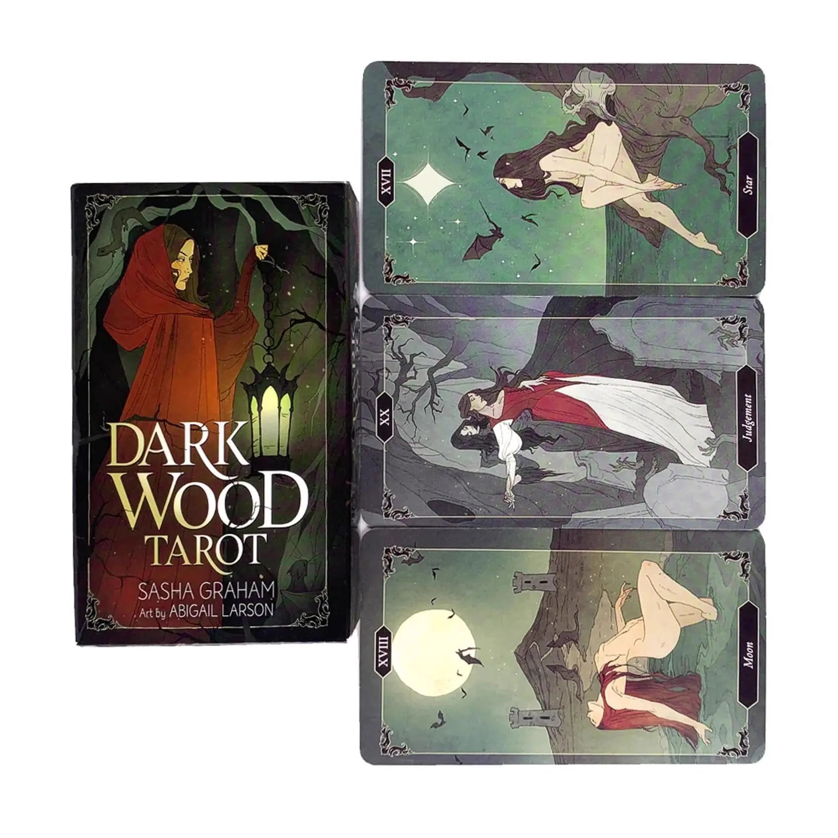 Dark Wood Tarot Cards – 78-Card English Oracle Deck for Divination, Family Board Games & Spiritual Exploration