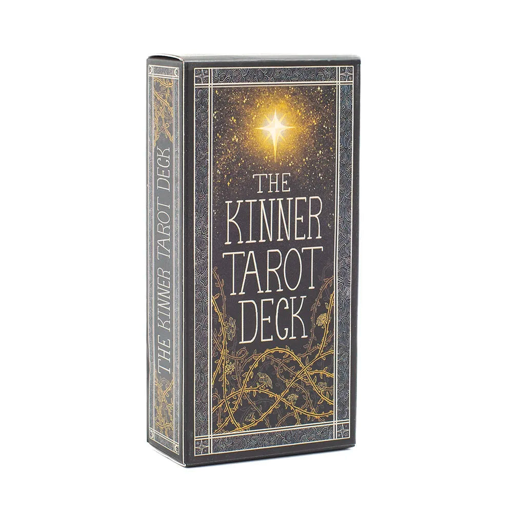 🔮 The Kinner Tarot Deck – Hand-Drawn, Mystical 78 Card English Deck for Personal Spiritual Insight and Board Game Fun