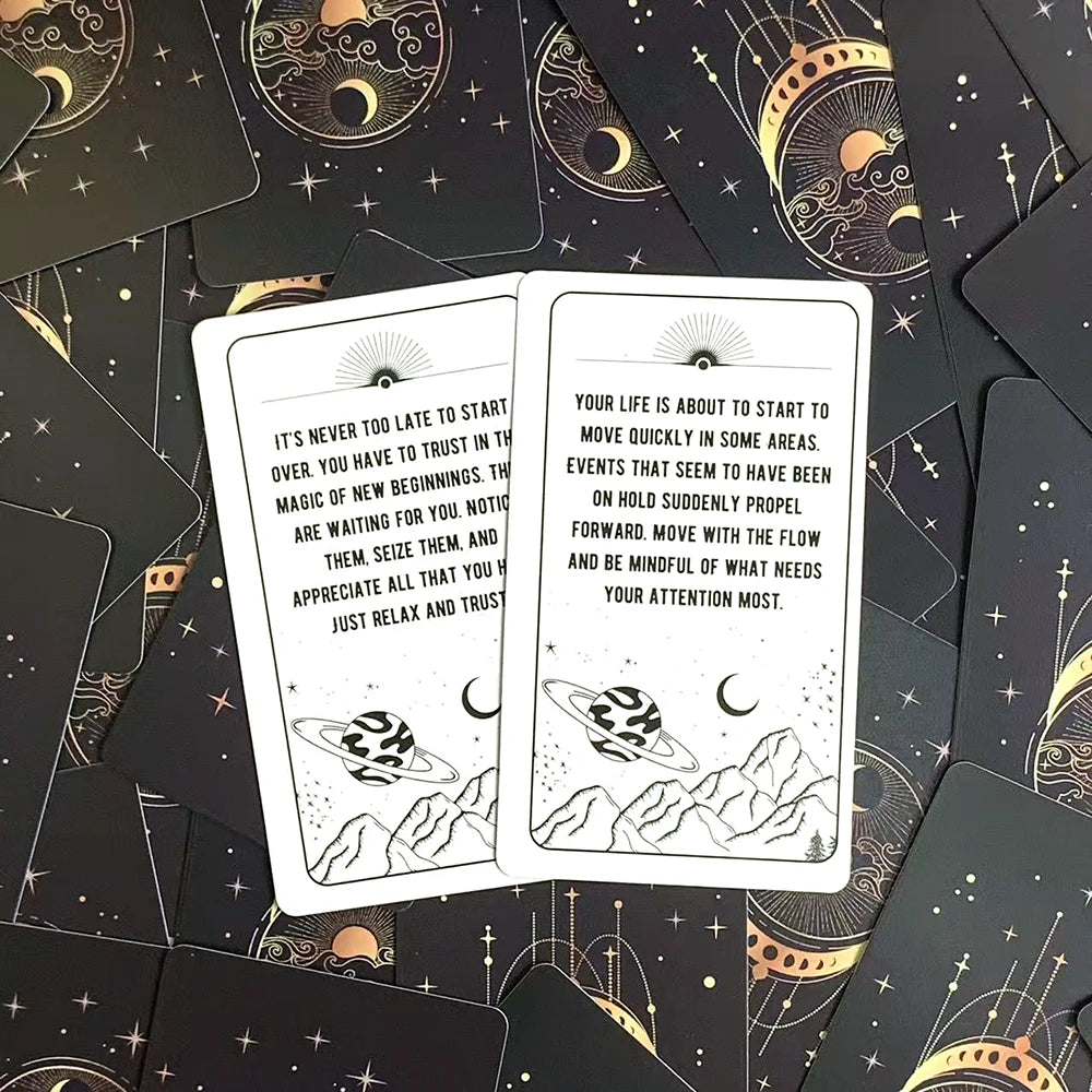 Messages From The Universe Oracle Deck – 54 Cards English Edition for Fate Divination & Family Party Games