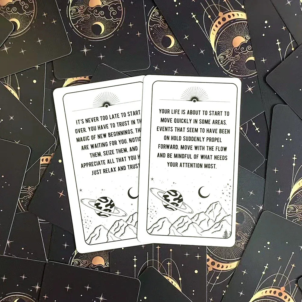 Messages From The Universe Oracle Deck – 54 Cards English Edition for Fate Divination & Family Party Games