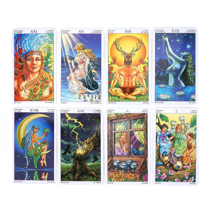 🌙 The Guardian of the Night Tarot Deck – 78 Cards | Animal-Themed Divination Deck | Work, Life & Love Guidance | Board Game & Oracle Cards | 10.3 x 6 cm | Guidebook Included | Family & Party Fun