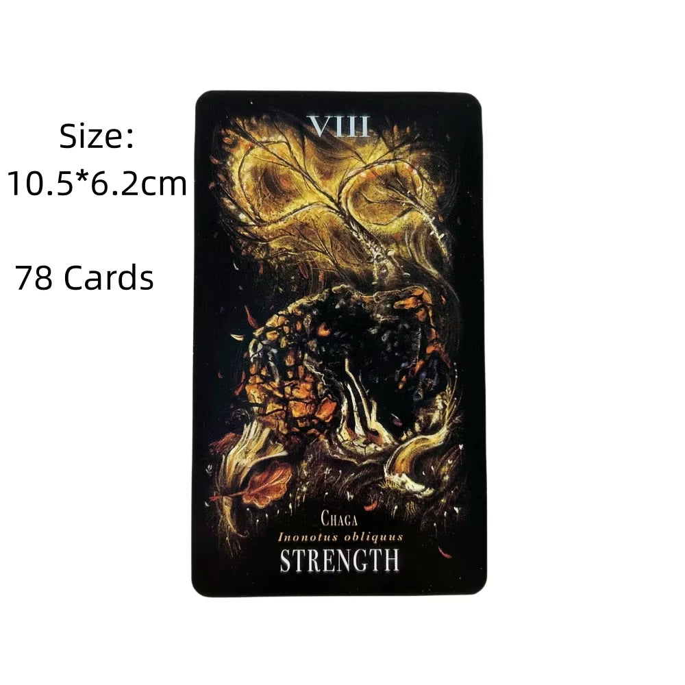 🍄 Midnight Magic Tarot Deck of Mushrooms – 78 Unique Cards | Rider-Waite Based | Stunning Fungi Illustrations | 138-Page Full-Color Guidebook Included | Compact Size 10.3 x 6 cm