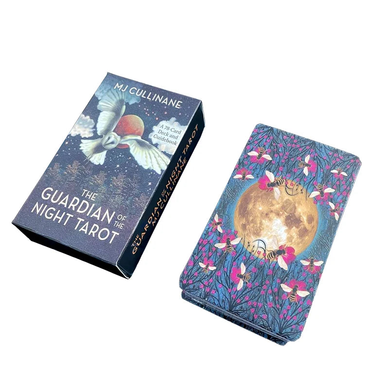 🌙 The Guardian of the Night Tarot Deck – 78 Cards | Animal-Themed Divination Deck | Work, Life & Love Guidance | Board Game & Oracle Cards | 10.3 x 6 cm | Guidebook Included | Family & Party Fun