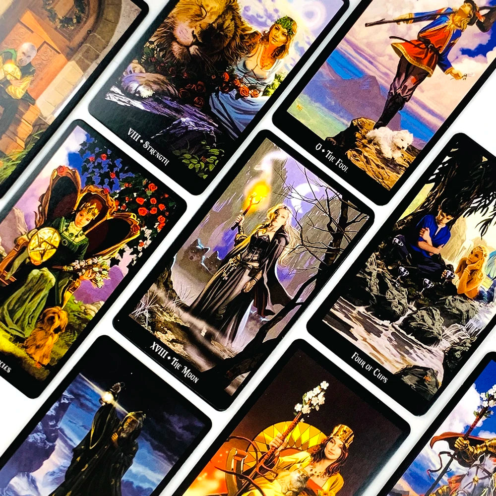 🔥Hot Selling Tarot Cards | 78-Card Oracle Deck for Leisure Entertainment – Family Gathering Divination & Tarot Board Game