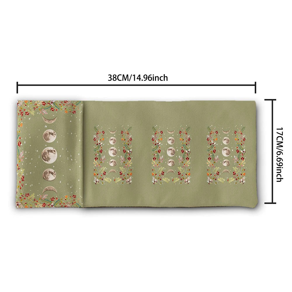 🌿 Floral Tree of Life Tarot Storage Bag with Moon Starry Sky Wrap Pouch – Multi-functional Tarot Deck Protector and Divination Table Cloth ZBD(119) 1PC