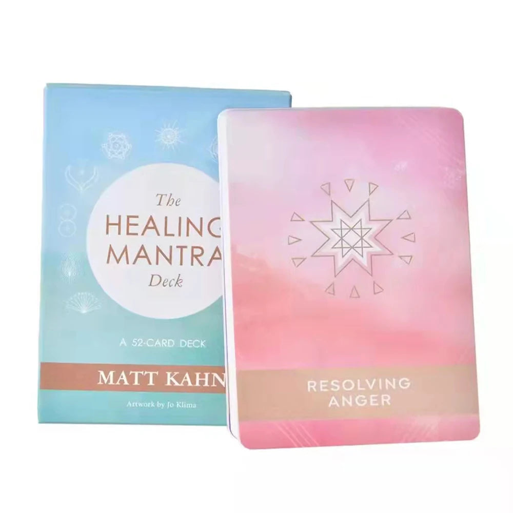 The Healing Mantra Oracle Deck – 52 Cards with Channeled Mantras for Mind-Body-Spirit Healing