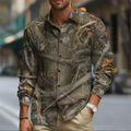 🐆 The Apex Predator Edition: Premium Men’s 3D Leopard Print Vintage Shirt – High-Definition Animal Graphic, Electric Blue, Royal Purple & Deep Bronze Colorways, Breathable Outdoor Performance Fabric, and Sophisticated Holiday Button-Down GR898