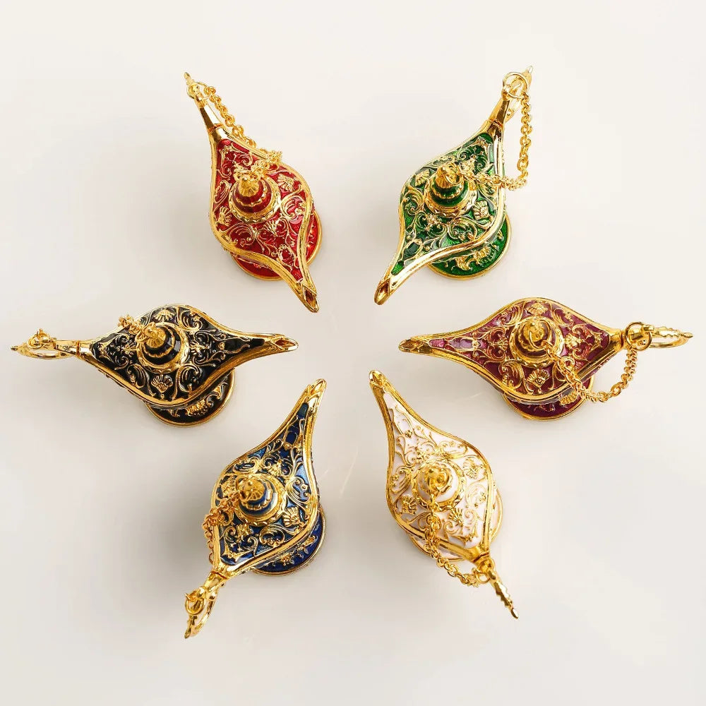 🕌 Aladdin Lamp Desktop Ornament – Vintage Style Decorative Craft for Living Room, Study Room & Bedroom | Perfect Holiday Gift | Free Shipping