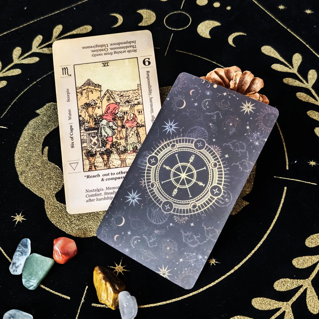 🔥Beginner Tarot Deck with Keywords & Meanings | Antiqued 78-Card Set Including Reversed Cards Guide