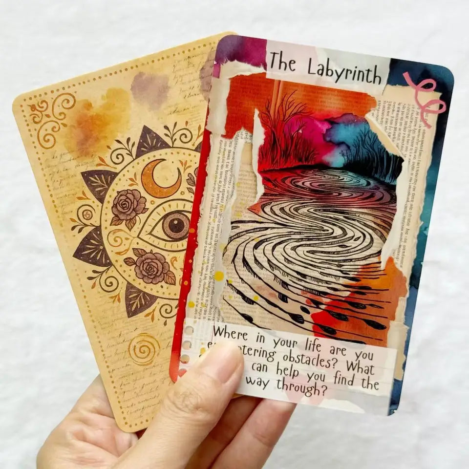 Threads of The Soul Oracle Deck (50 Exquisite Cards) - Journaling Prompt & Self Reflection Edition for Personal Growth, Healing, Story Reclamation & Intuitive Guidance