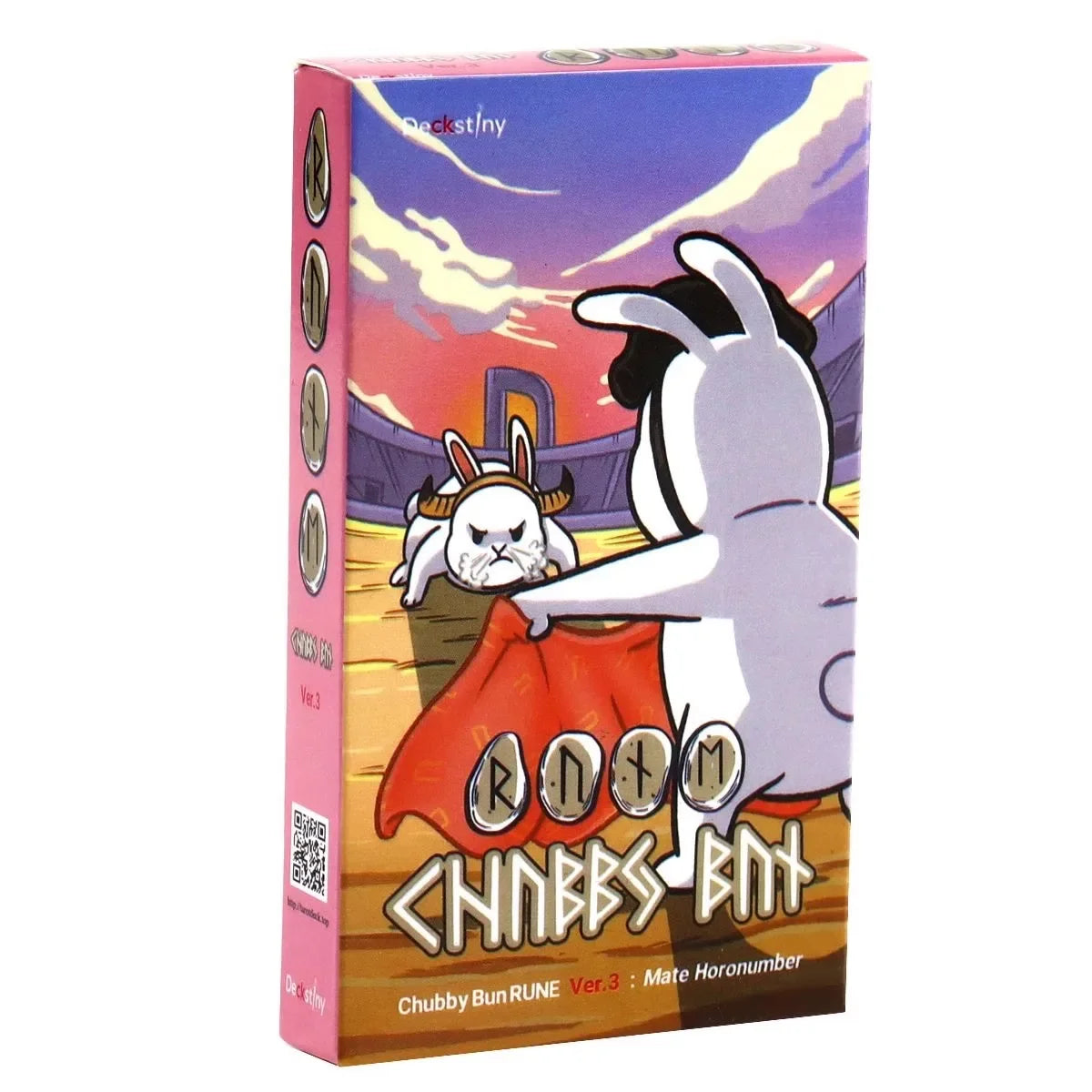 Chubby Bun Rune (Elder Futhark) V2 Tarot Deck – 78-Card Whimsical Bunny-Themed Divination and Board Game Deck