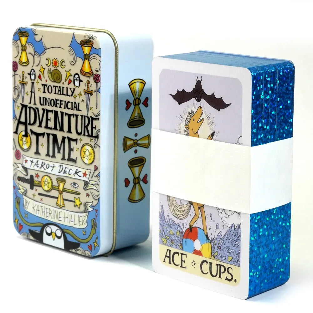 🌙 Moon Compass Tarot Deck – 78 Cards | Gilded Edge | Tin Box | Oracle & Tarot Game | English Edition with Paper Guidebook light green