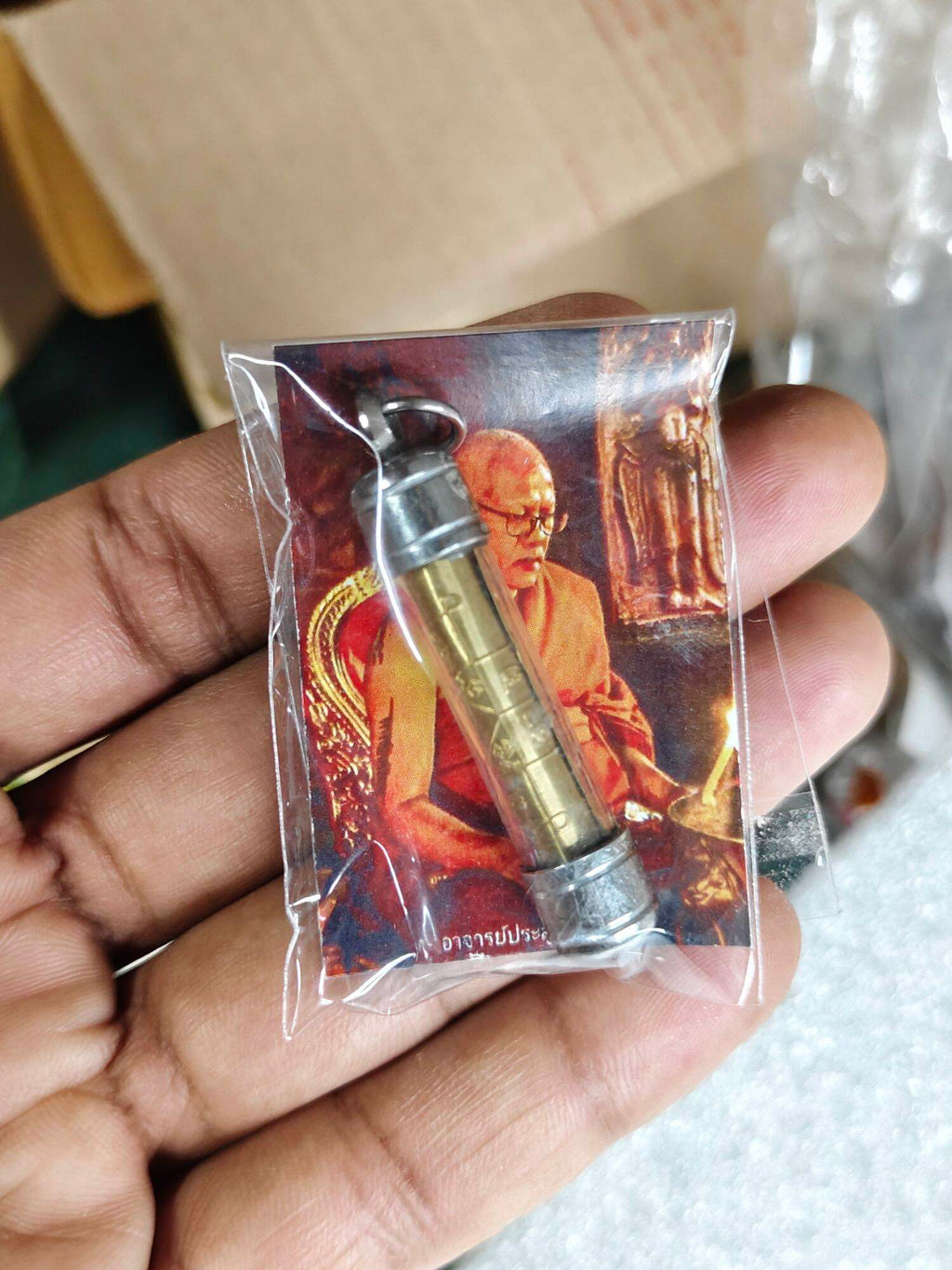 Powerful Takrut Maha Burut Amulet by Ajarn Prasut - Spiritual Strength from the Eight Great Beings