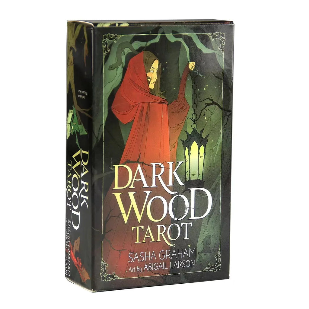 Dark Wood Tarot Cards – 78-Card English Oracle Deck for Divination, Family Board Games & Spiritual Exploration