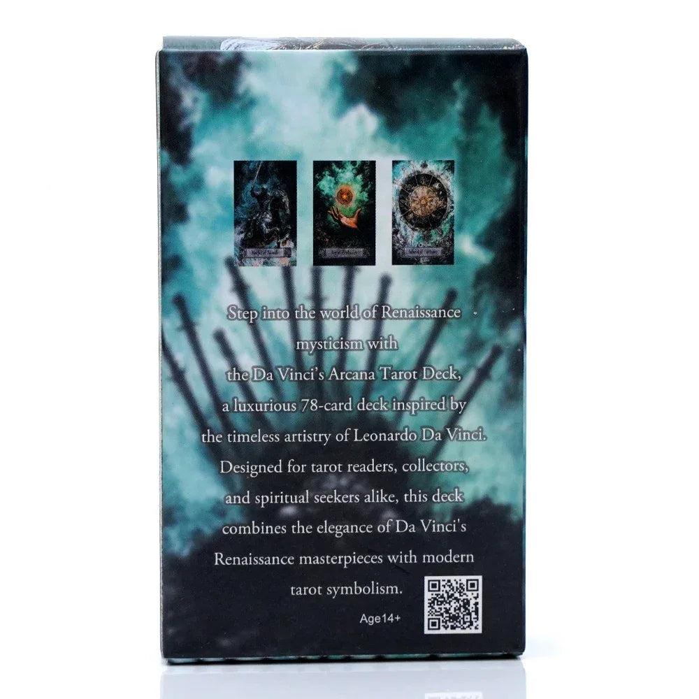 🎨 Da Vinci's Arcana Tarot – 78 Handcrafted Art Tarot Cards Inspired by Leonardo Da Vinci | Mystical Divination & Artistic Masterpieces | Perfect for Meditation & Family Games