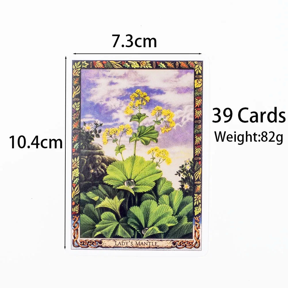 The Druid Plant Oracle – 39-Card Deck Featuring Magical Flora of The Druid Tradition with Guidebook for Divination & Board Games