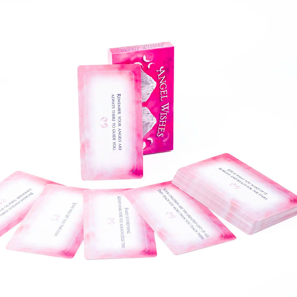 ✨ Angel Wishes 40 Affirmation Tarot Cards – 11 × 6 cm Inspirational Deck for Daily Guidance & Spiritual Empowerment