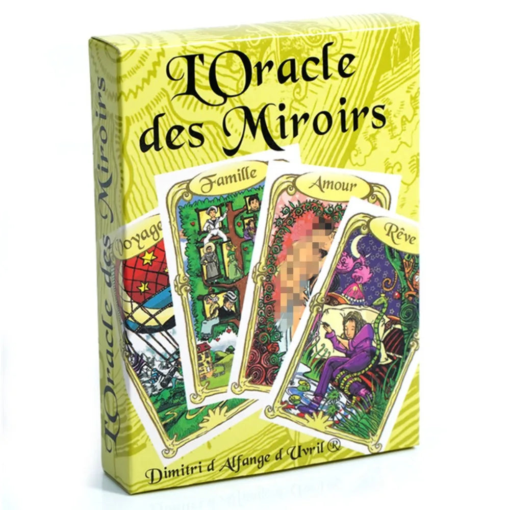 🪞 Oracle Des Miroirs – Elegant 52-Card Oracle Deck Featuring Mirror Symbolism for Deep Insight and Self-Understanding Default Title