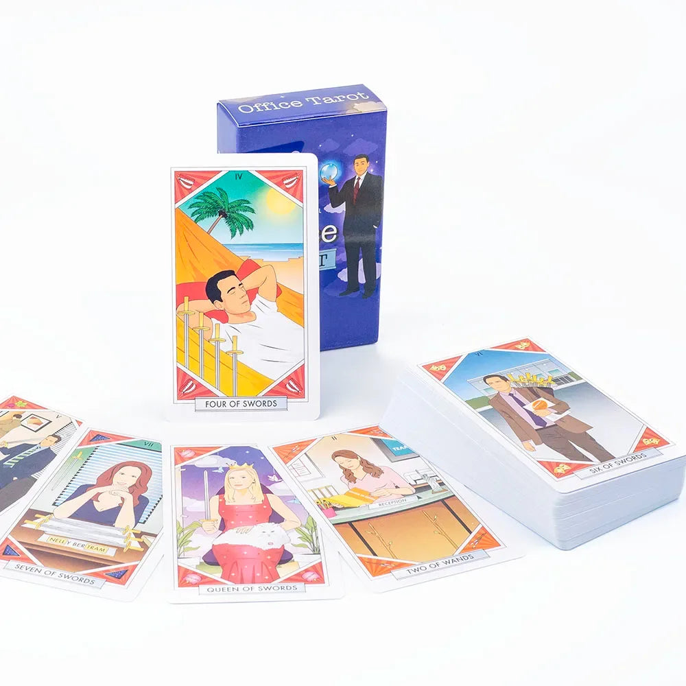 💗 Unofficial Office Tarot Deck – 78 Cards (10.3×6 cm) for Family Parties & Divination