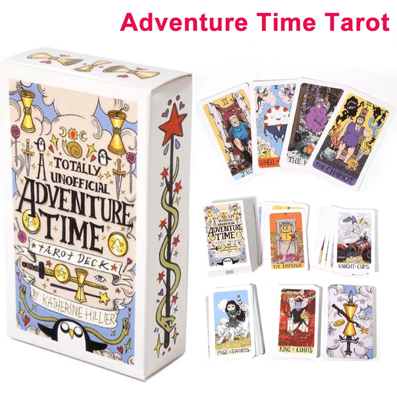🃏 Marseille Tarot Deck – Full English Version, 78 Cards with Gilded Edges, Magic Tarot Board Game, Universal Mini Rider Tarot