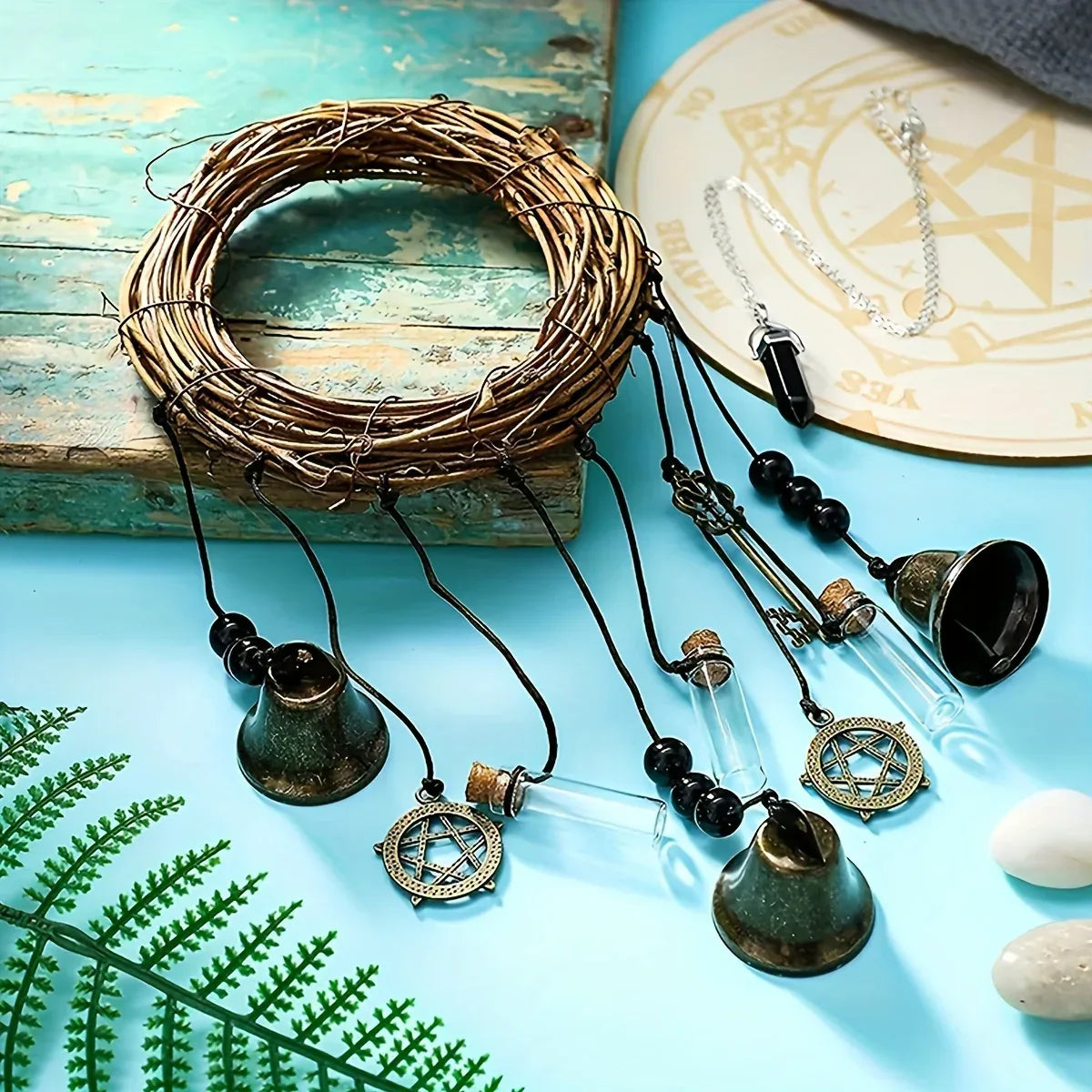 🔔 Vintage Bell Pendant – Home Décor Charm & Door Knob Ornament | Hobbyist Craft & Gift | Free Shipping ld-3gpz-0687-3