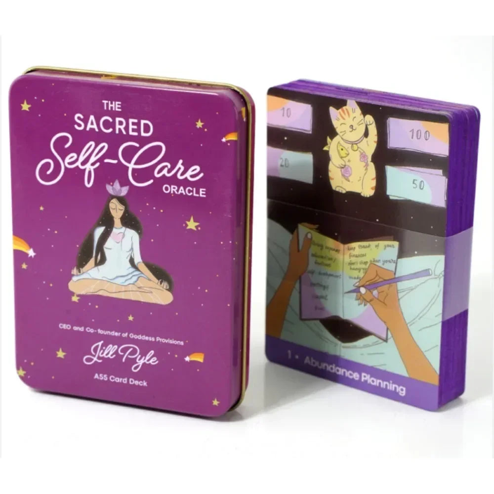 Wondering Spirit Tarot Deck – 78 Gold-Edged Cards in Durable Tin Box