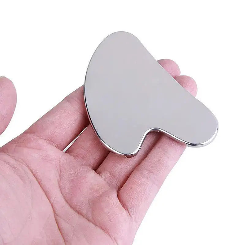 Stainless Steel Gua Sha Scraper Massager – Manual Facial & Body Guasha Tool for Muscle Relief, Lymphatic Drainage, and Skin Care﻿