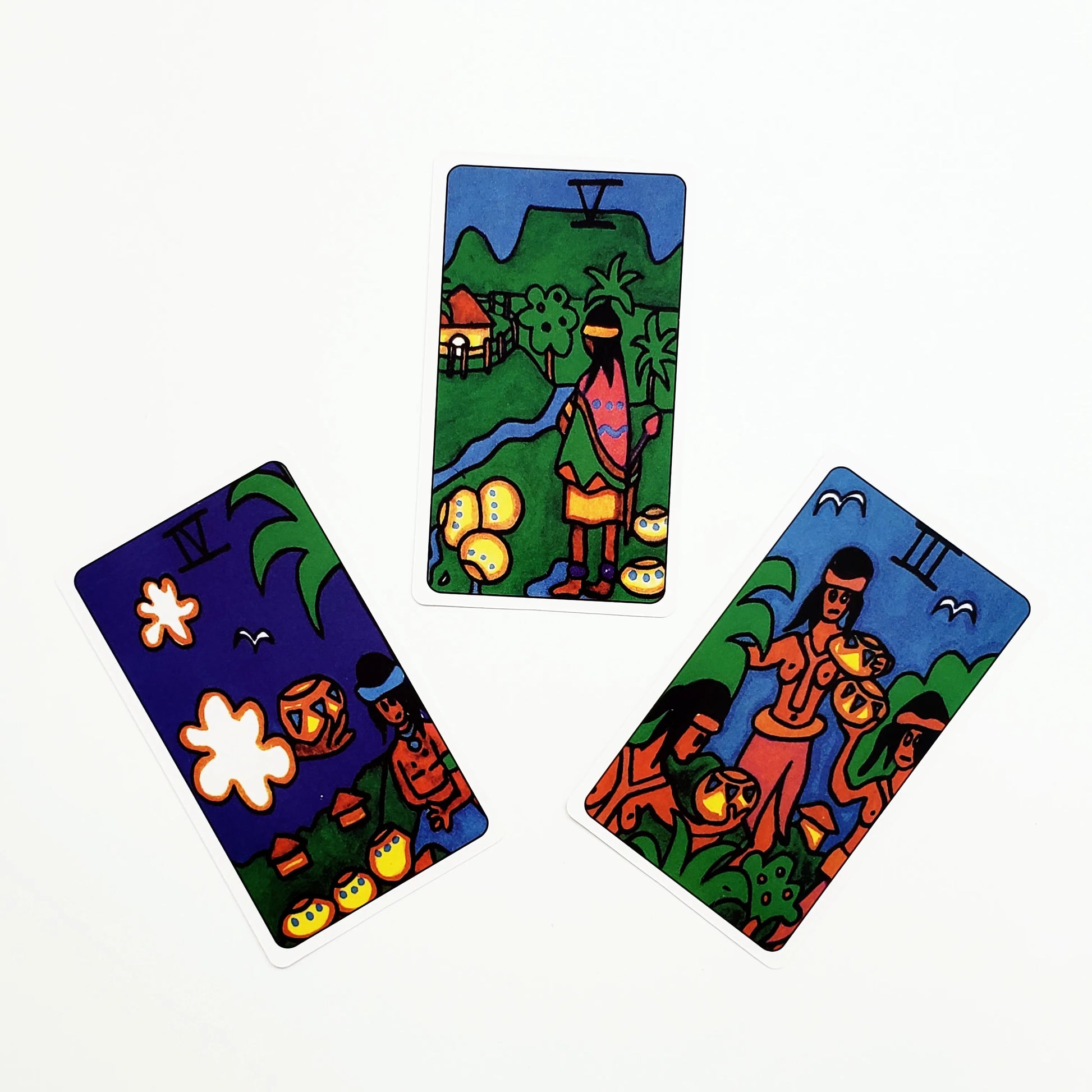 🌍 Tazama African Tarot Deck – 78 Laminated Cards | Collage Art by Safara Wanjagi | Velvet Lamination with Gold Foil & Edges | Hardcover Guidebook | Legendary Ancestral Tarot