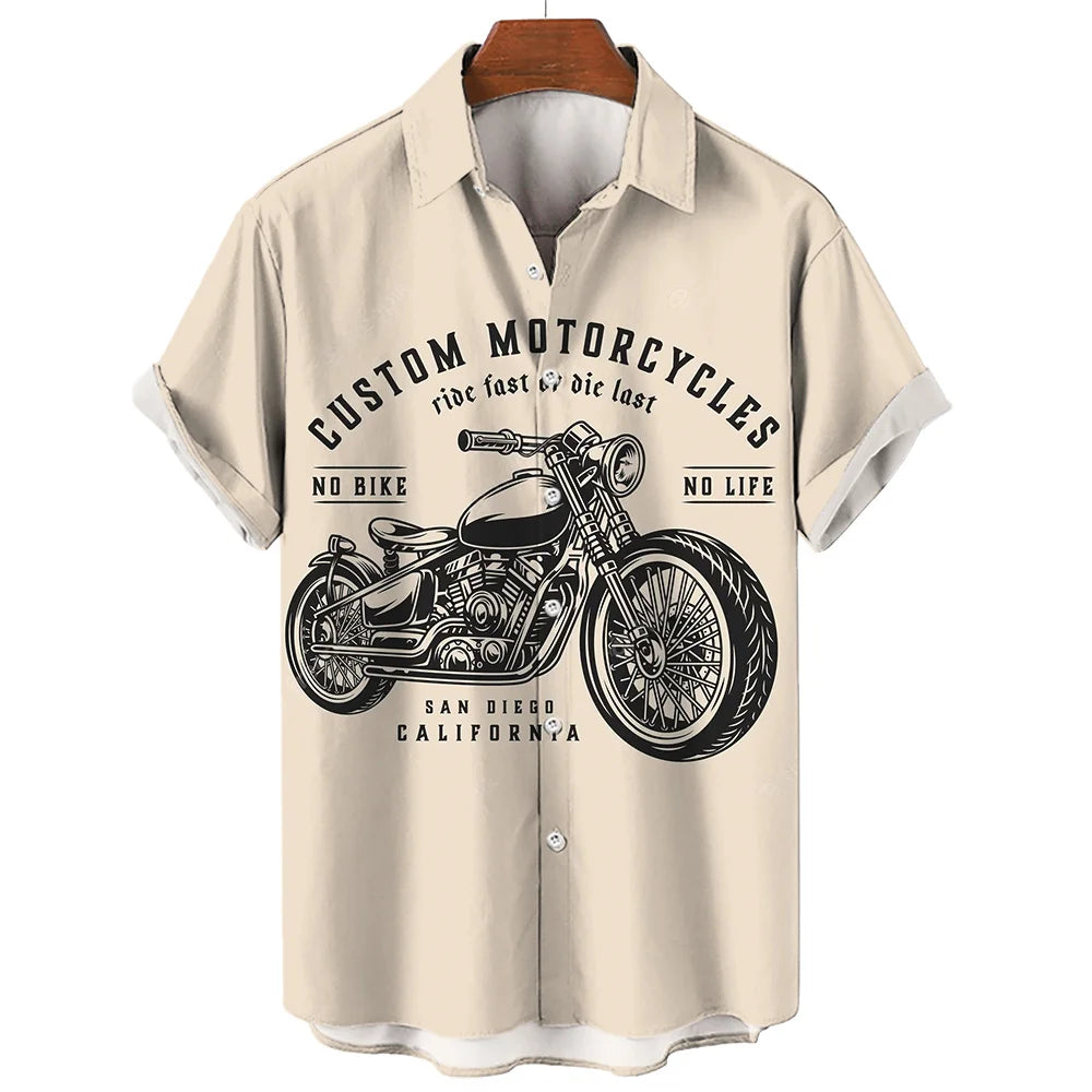 🏍️ The 1971 Moto-Legend Edition: Premium Men’s Vintage Motorcycle Graphic Shirt – High-Definition 3D Heritage Biker Print, Breathable Summer Performance Fabric, and Sophisticated Urban-Retro Short-Sleeve Tee (S-5XL)