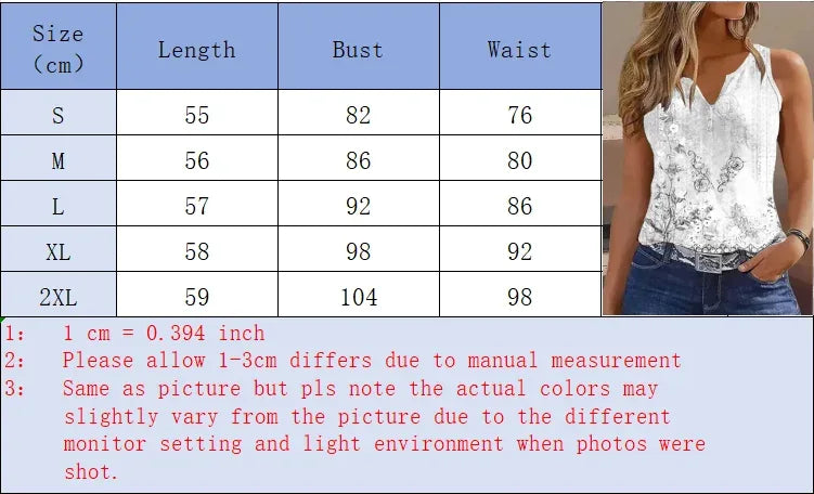 Women's Casual Vest T-Shirt with Suspenders - V-Neck Painted Grace Tank Top for Summer Fashion