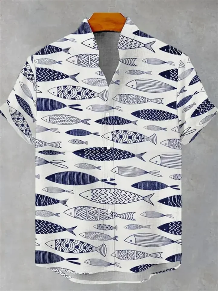 🌊 The Deep-Sea Medusa Edition: Premium Men’s 3D Jellyfish Linen Shirt – High-Definition Surrealist Graphic Print, Breathable Organic Cotton-Linen Blend, and Sophisticated Modern-Fit Holiday Button-Down