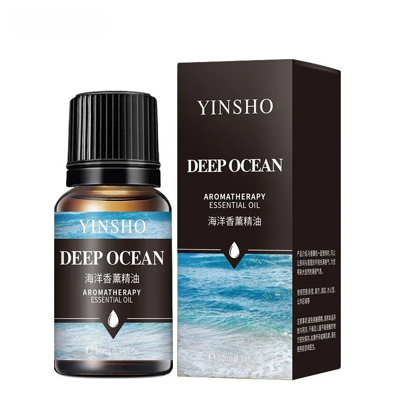 🌟 17 Flavors 10ml Essential Oils for Aroma Diffuser – Water-Soluble Natural Fragrance Oils for Home and AirHumidifier﻿ Ocean