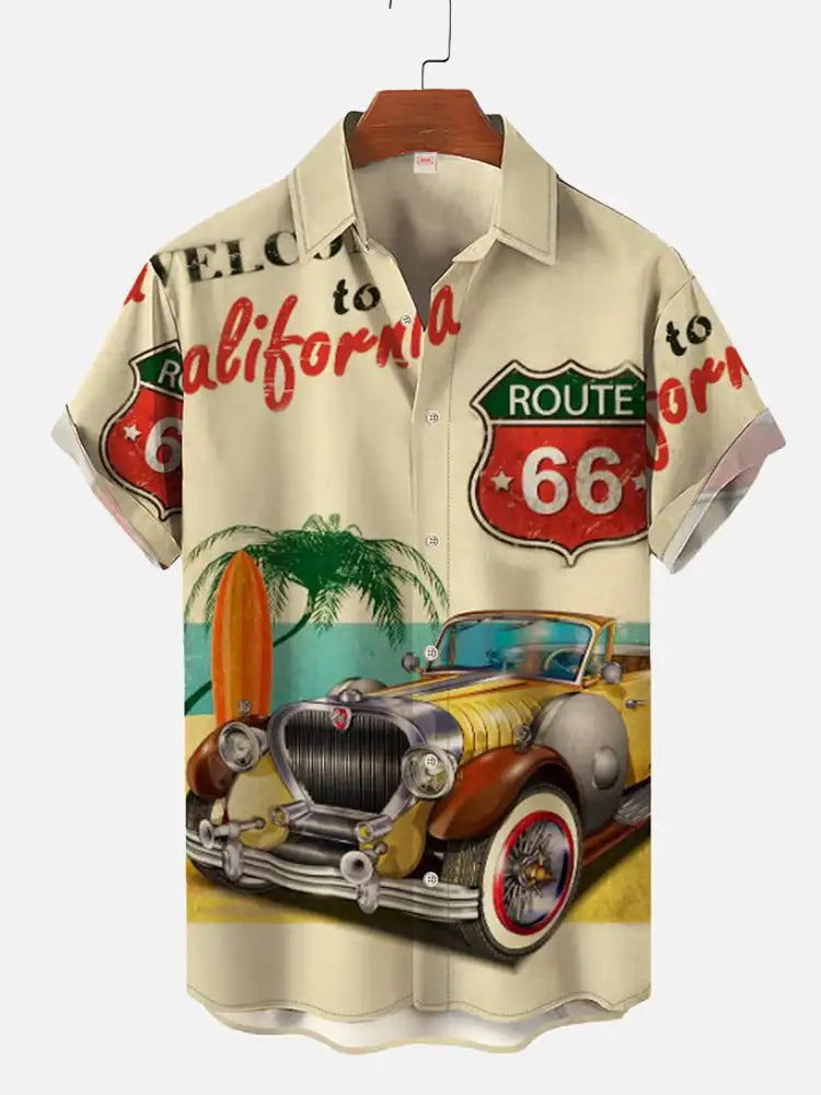 🎸 The Golden Era Edition: Premium Men’s 1970s-1980s Retro Pin-Up Hawaiian Shirt – High-Definition Vintage Poster Graphic, Classic Muscle Car & Cowgirl Aesthetic, Breathable Harajuku Streetwear, and Sophisticated Urban-Holiday Short-Sleeve (S-5XL) CSZHD20242215N