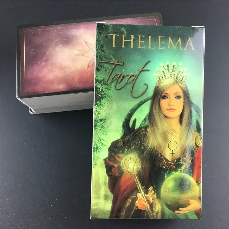 🔮 Thelema Tarot Deck – 78 Cards | Family Party Board Game | Classic Rider-Waite Inspired with Fantasy Medieval Art | Guidebook Included | Beginner & Pro Friendly